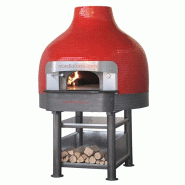 Fours traditionnels à bois Volcan Mosaïque Morello Forni L150 - avec étagère en pierre naturelle et coffre à bois Fours traditionnels à bois Volcan Mosaïque Morello Forni L150 - avec étagère en pierre naturelle et coffre à bois