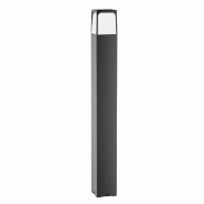 Gea Luce Borne D'Extérieur Ges2033 En Aluminium Anthracite, Raccordement E27 Max 18W, Ip44, Diffuseur Opale Haute Résistance - Gealuce - gris GES2033