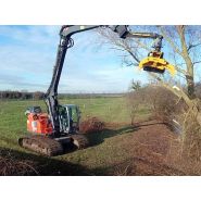 Grappin coupeur tronconneuse pour pelle minipelle