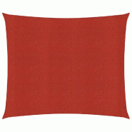 Helloshop26 - Voile d'ombrage 160 g/m² rouge 7 x 7 m PEHD 02_0009293 - rouge 3000501982727
