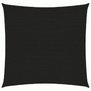 Helloshop26 - Voile toile d'ombrage parasol 160 g/m² 2 x 2 m PEHD noir 02_0009187 - noir 3000491782727