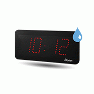 Horloge LED Style II 7, IP55, alimentation POE, NTP, LED rouge - BODET
