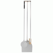 Kit pour pizzeria composé par pelle carrée 320 mm, pelle ronde 200 mm, brosse et support mural 360x90x1580 mm - VIRTUS - 0651637368782 Kit pour pizzeria composé par pelle carrée 320 mm, pelle ronde 200 mm, brosse et support mural 360x90x1580 mm - VIRTUS - 0651637368782