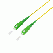 LogiLink Professional Câble patch à fibre optique, 2x SC-Simplex, jaune, 10 m - 4052792066272