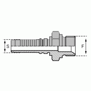 Mâle -AGR-IN - Cône 60° - Filetage Withworth - 16 , 1" , 25.4 , 11 , 2.309