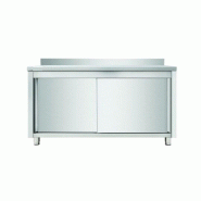 Matériel HORECA Armoire de Travail Avec Dosseret 1200 x 700 x 950 mm - argenté inox GDASR127A Matériel HORECA Armoire de Travail Avec Dosseret 1200 x 700 x 950 mm - argenté inox GDASR127A
