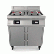 MIRROR Friteuse électrique haut rendement - Thermostat électronique - 2 cuves simples - 2x14 L - 27kW - 800x700x1015 XPRIME-2RC - inox XPRIME-2RC