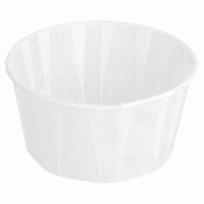 Pot en papier ingraissable 165 ml blanc Ø8x4,3cm - par 250