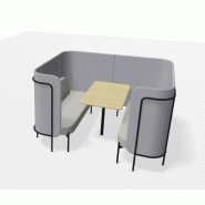 Sofa acoustique "LEAF_POD" - LPS CH1 H1 - 2 x 2 places + tables Sofa acoustique "LEAF_POD" - LPS CH1 H1 - 2 x 2 places + tables