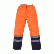 Surpantalon haute visibilité imperméable YOKO orange|marine T.XL Yoko - XL polyester 6933883211109