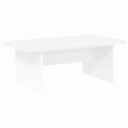 VidaXL Table basse Blanc 93 x 53 x 33 cm Bois d'ingénierie Modèle Helios Essence - 891140