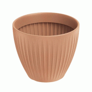 WellHome - Pot en plastique rotomoulĂ© 11 L Ă30x25cm coloris terracotta - Latia Round - orange plastique WH17251 WellHome - Pot en plastique rotomoulĂ© 11 L Ă30x25cm coloris terracotta - Latia Round - orange plastique WH17251