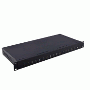 Bravour 16 ports 1U rackable USB hub charge & sync