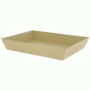 Corbeille carton rectangle Kraft 36x27 - Corbeille carton rectangle Kraft 36x27 -