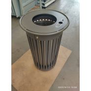 Corbeille de rue  100 litres en acier galvanisé - Vigipirate_1