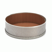 De buyer - moule rond inox perfore fond demontable ø24x6.5 - inox 10-321324