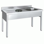 EURAST - Evier avec support avec évier et trou de vindage - 1800x700x850 mm - 252D8170 - inox 252D8170 EURAST - Evier avec support avec évier et trou de vindage - 1800x700x850 mm - 252D8170 - inox 252D8170