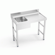 FRICOSMOS COMERCIAL ALFER - Évier avec support, cuve gauche et égouttoir droit. 130x60x85 cm - inox FRFRI001I-5