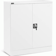 Fromm & Starck - Fromm & Starck Armoire De Bureau Métallique À Dossiers Star_MCAB_21 (Blanc, 91,5 x 40 x 102 cm, Capacité de Charge 80 kg, 2 - blan