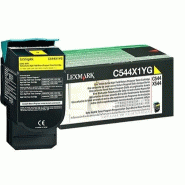 LEXMARK C544, X544 cartouche de toner jaune très haute