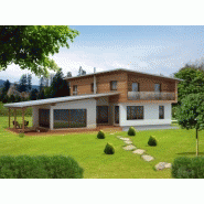 Maison à ossature en bois à étages altéa m / surface habitable 266.75 m² / 7 pièces / toit monopente
