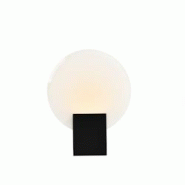 Nordlux Applique murale HESTER  Matière plastique Noir, H.25.5 - IP44 - LED Module / Intérieur - noir 5704924002656