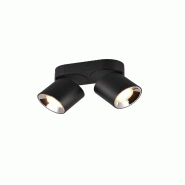 Plafonnier 2xGU10, max. 10W, Noir mat - Trio - Guayana - noir 4017807573961