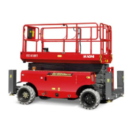 Plateforme à ciseaux tout-terrain entièrement électrique - Capacité de charge 363 kg - Hauteur de travail 14,3 m - ES1418RT - MAGNITH