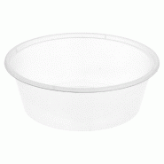 Pot injecté micro-ondable en PP 225ml Ø11,5x3,7cm - par 500
