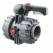 Robinet à tournant sphérique PVC - Femelles taraudées FPM - D 3/8" PN 16 - Référence 31VKDFVBF