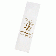 Sacs liasses pains coupés N° 2 - décoration marron 12x45+5cm - par 200 - biosourcé et compostable