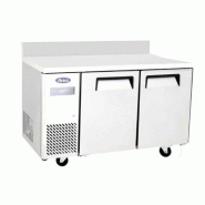 Table compacte négative 2 portes avec dosseret inox 370l groupe à g... - PYPF9037GR-SB