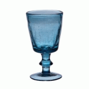 Verre à pied Lussan craquelé 17 cl bleu x6 - Rond Verre Table Passion 8.3x8.3 cm - bleu verre 3106233020932 Verre à pied Lussan craquelé 17 cl bleu x6 - Rond Verre Table Passion 8.3x8.3 cm - bleu verre 3106233020932