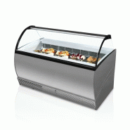 Vitrine congélateur de crème glacée gris - 1647x906x1372 mm - PISABELLA 13LX_0