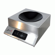 Wok à induction - 1 feu - diamètre 310 mm alimentation - monophasé ... - PWOK3500