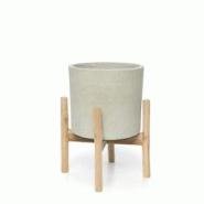 Bazar Bizar Jardinière Chalk Bas - Béton Naturel - S - JABR043ConN-S Bazar Bizar Jardinière Chalk Bas - Béton Naturel - S - JABR043ConN-S