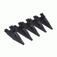 CHAUVIN ARNOUX - Pinces crocodiles à fiche banane de diamètre 4 mm - vis de sécurité pour CA 8435, CA8436, PEL105, PEL106