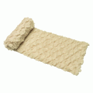 Chemin de table alpaga crème 30cm x 3m