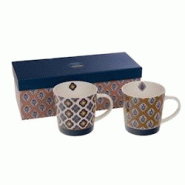 Coffret de 2 mugs Laure 45 cl - Décoré Rond Porcelaine Amadeus 9.5x9.5 cm - multicolore porcelaine 3520071974675 Coffret de 2 mugs Laure 45 cl - Décoré Rond Porcelaine Amadeus 9.5x9.5 cm - multicolore porcelaine 3520071974675