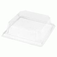 Couvercle transparent PET hauteur 3,7cm pour barquette 59139 - par 1000