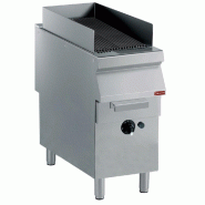 Diamond - Grill vapeur, grille en fonte, sur piétement - réf. G22/GPLP4-NE - inox AKS-G22/GPLP4-NE