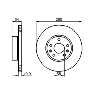 Disque de frein Bosch 0986478218 - ventilé - boîte de 2 disques - côté avant - 5 trous Disque de frein Bosch 0986478218 - ventilé - boîte de 2 disques - côté avant - 5 trous