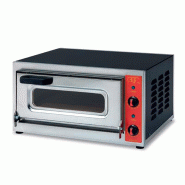 Four à pizza électrique porte vitrée - 1 pizza Ø 40 cm - 1 chambre | Ggf - MICROV