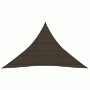 Helloshop26 - Voile toile d'ombrage parasol 160 g/m² 3,5 x 3,5 x 4,9 m PEHD marron 02_0009146 - marron 3000489347761