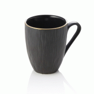 Mug 330 ml noir bord doré MAYA KURO - Was Germany - 4044925153133