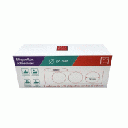 Pack  de 3 bobines d'étiquettes ronde Ø 50mm