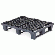 Palette plastique gamme légère - 600 X 800 - perdue idéale pour le transport de marchandise - CUQP6080LR3RR Palette plastique gamme légère - 600 X 800 - perdue idéale pour le transport de marchandise - CUQP6080LR3RR