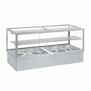 Roller Grill vitrine bain-marie 4 bacs GN 1/1 inox BMV 40 I - gris inox BMV 40 I