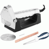 Royal Catering - Royal Catering RCKK-80.3 Couteau À Kébab Électrique Shawarma (Vitesse de rotation : 8 000 tr/min, Épaisseur de coupe : 0 - 6 mm,