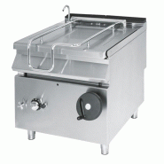 Sauteuse basculante gaz, capacité 80 litres, avec cuve en inox 800x900x870 mm - VIRTUS - 4068875006851